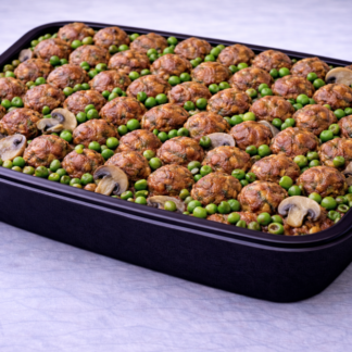 Polpette di carne con funghi e piselli da 1,5 kg